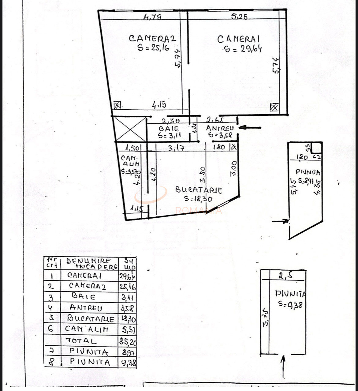 Apartament, 2 camere Cluj/Centru