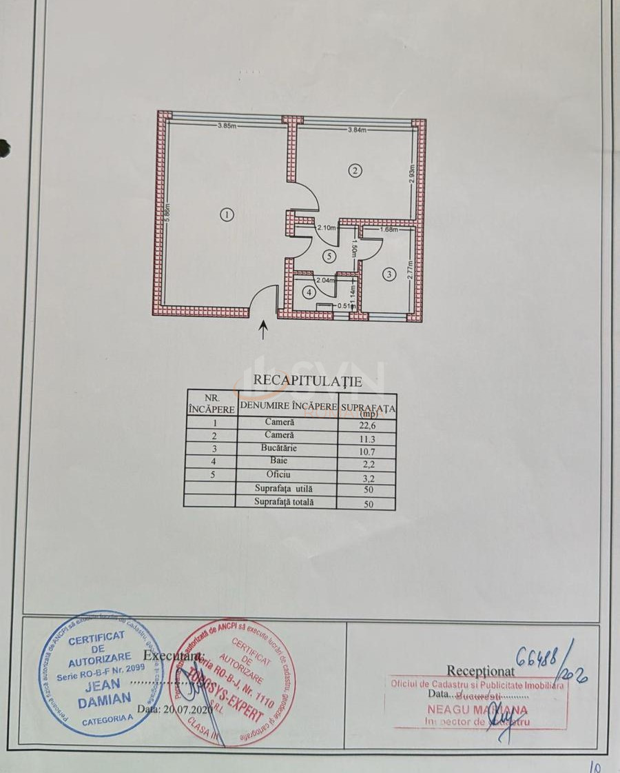 Apartament, 2 camere Bucuresti/Sala Palatului