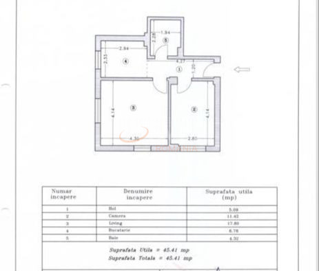 Apartament, 2 camere Bucuresti/Bucurestii Noi