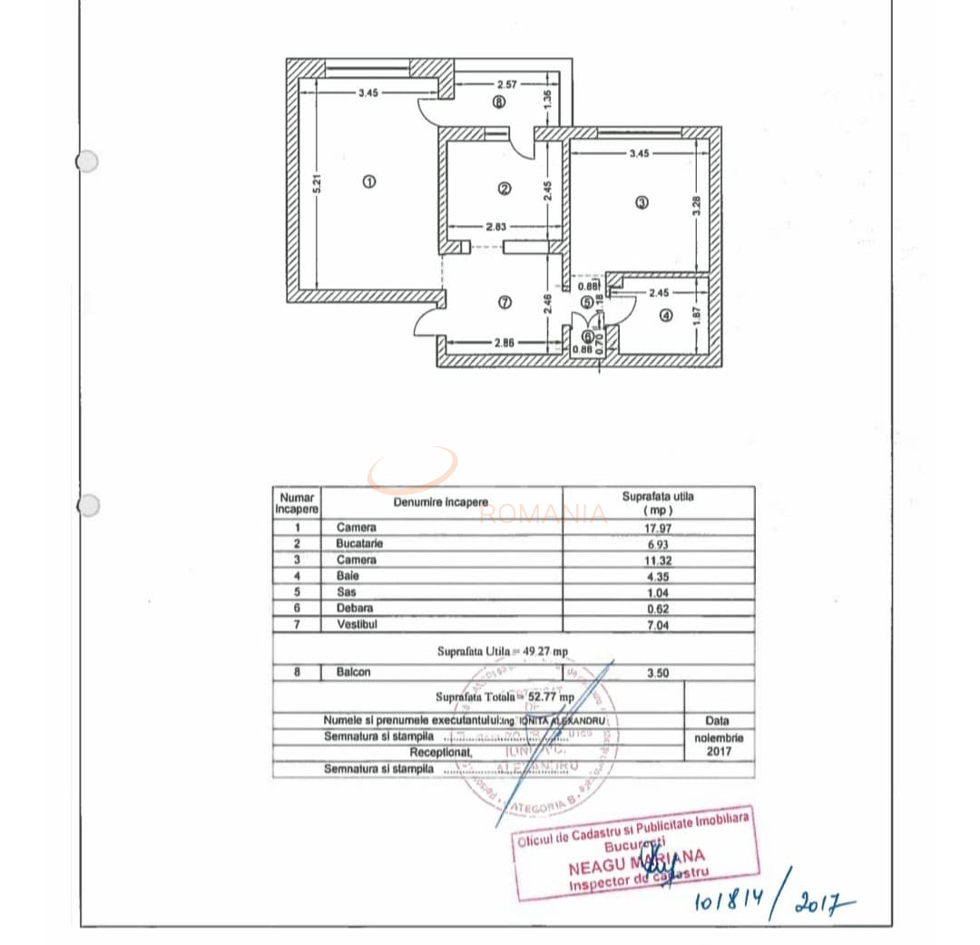 Apartament, 2 camere Bucuresti/Aviatiei