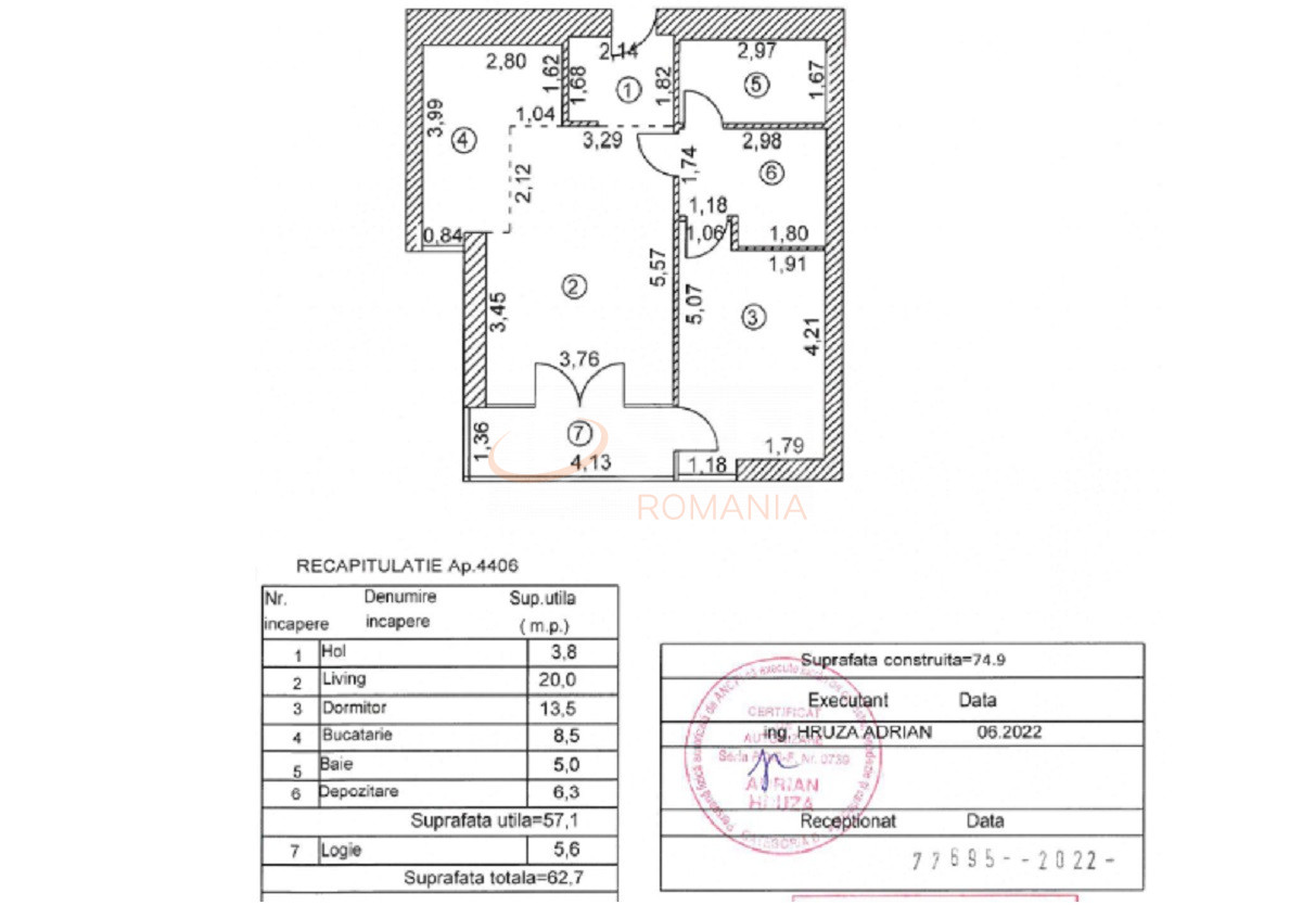 Apartament, 2 camere Bucuresti/Herastrau