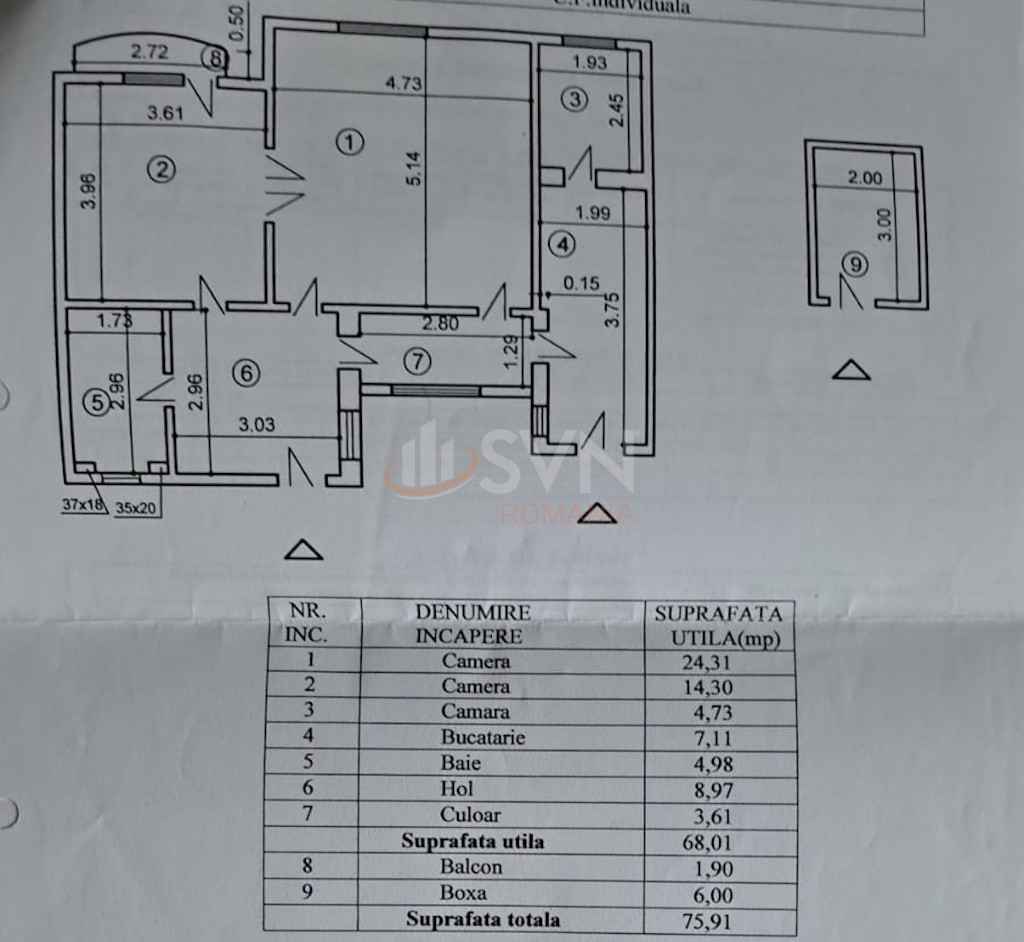 Apartament, 2 camere Bucuresti/Universitate (s3)