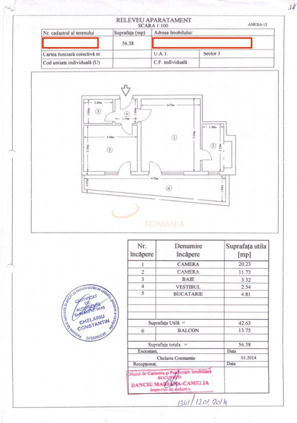 Apartament, 2 camere Bucuresti/Alba Iulia