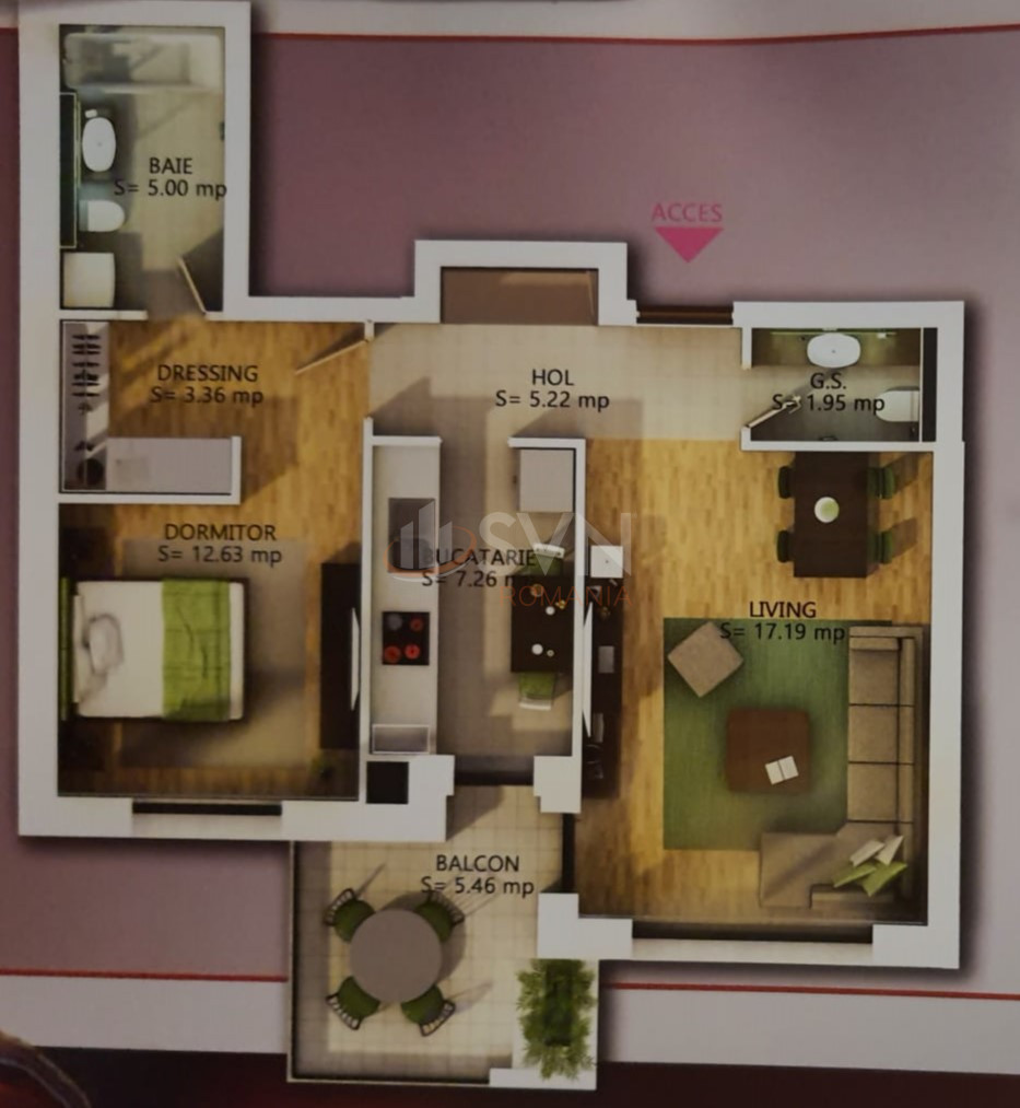 Apartament, 2 camere Bucuresti/Pipera