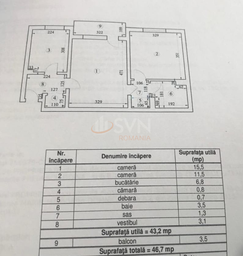 Apartament, 2 camere Bucuresti/Bucurestii Noi
