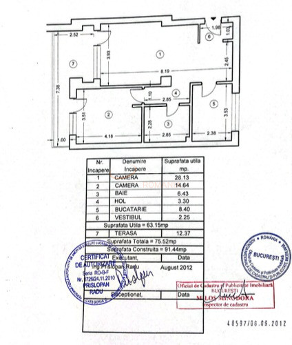 Apartament, 2 camere Bucuresti/Nordului