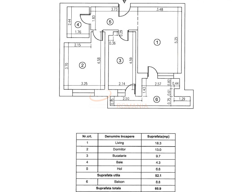Apartament, 2 camere Bucuresti/Timpuri Noi