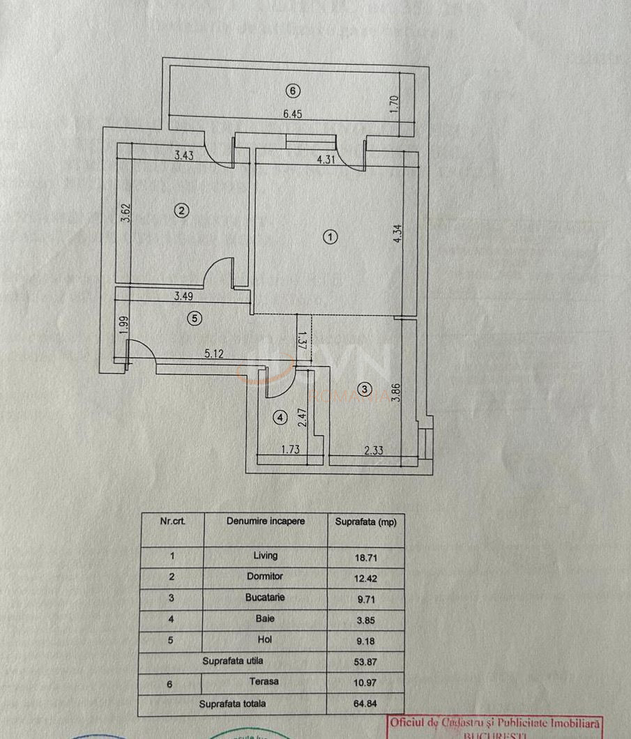 Apartament, 2 camere Bucuresti/Basarab