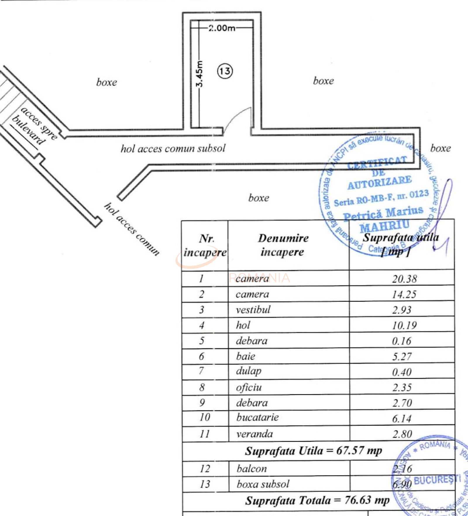 Apartament, 2 camere Bucuresti/Kogalniceanu