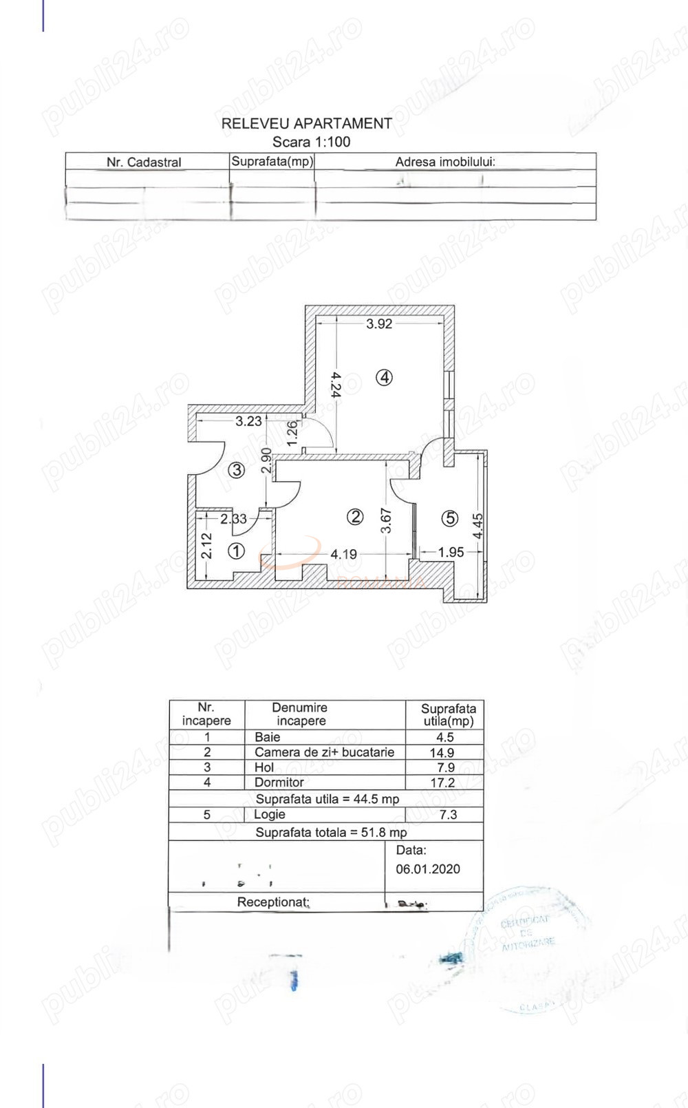 Apartament, 2 camere Bucuresti/Unirii (s3)