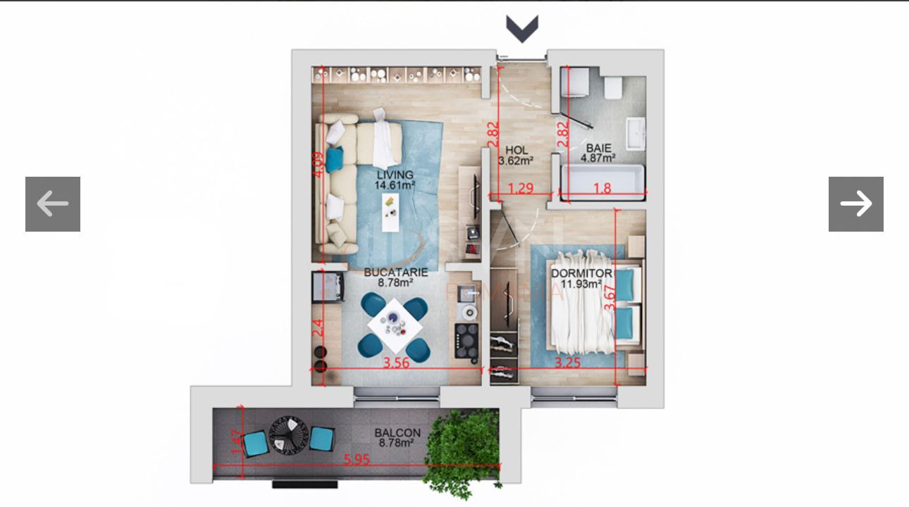 Apartament, 2 camere Bucuresti/Theodor Pallady