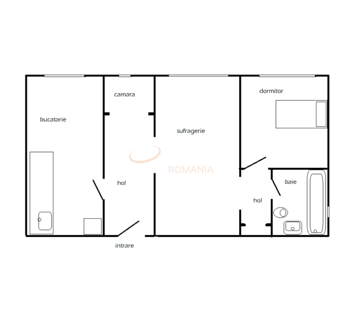 Apartament, 2 camere Bucuresti/1 Mai