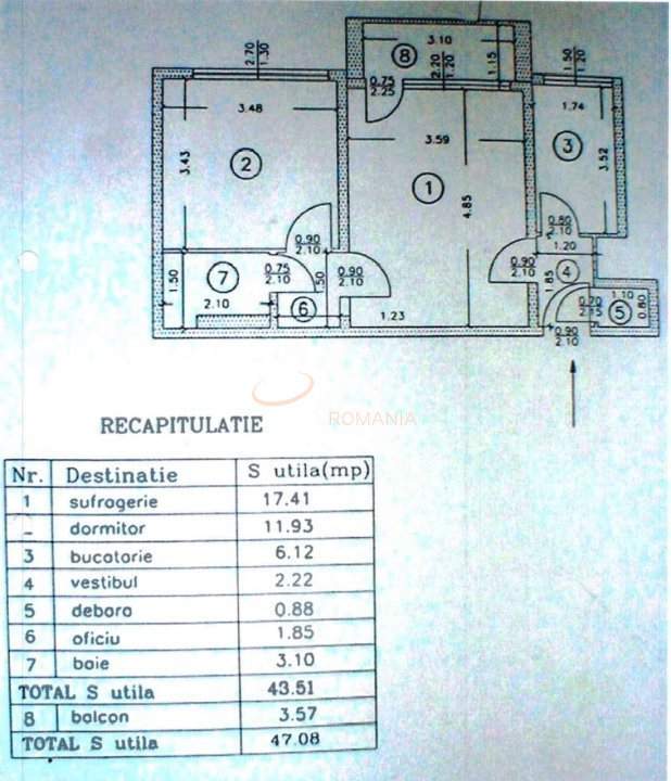 Apartament, 2 camere Bucuresti/Victoriei