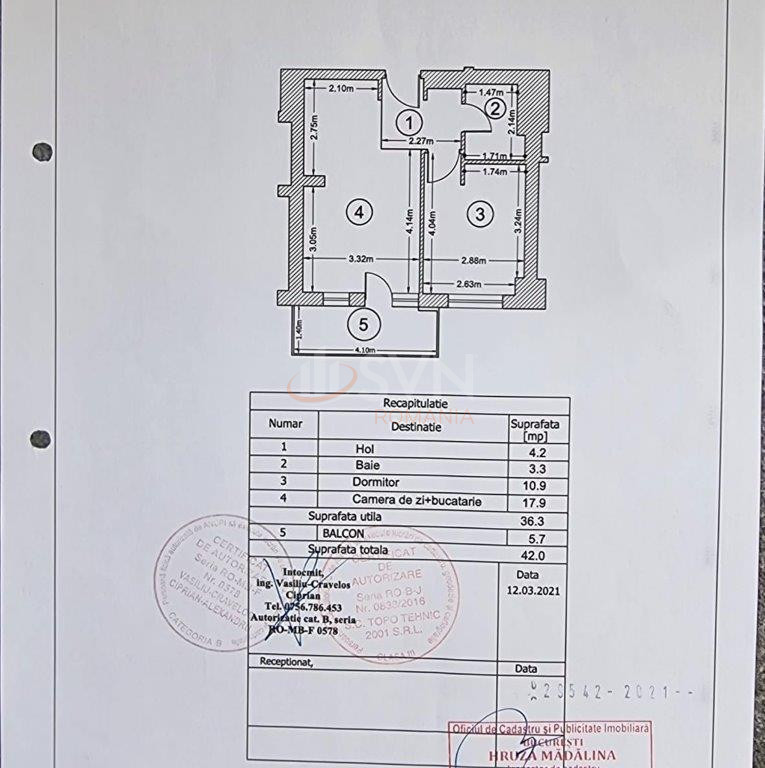 Apartament, 2 camere Bucuresti/Barbu Vacarescu
