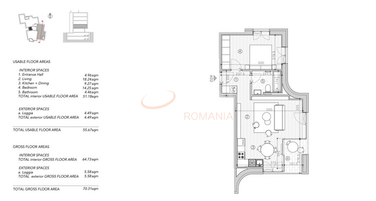 Apartament, 2 camere Bucuresti/Dacia