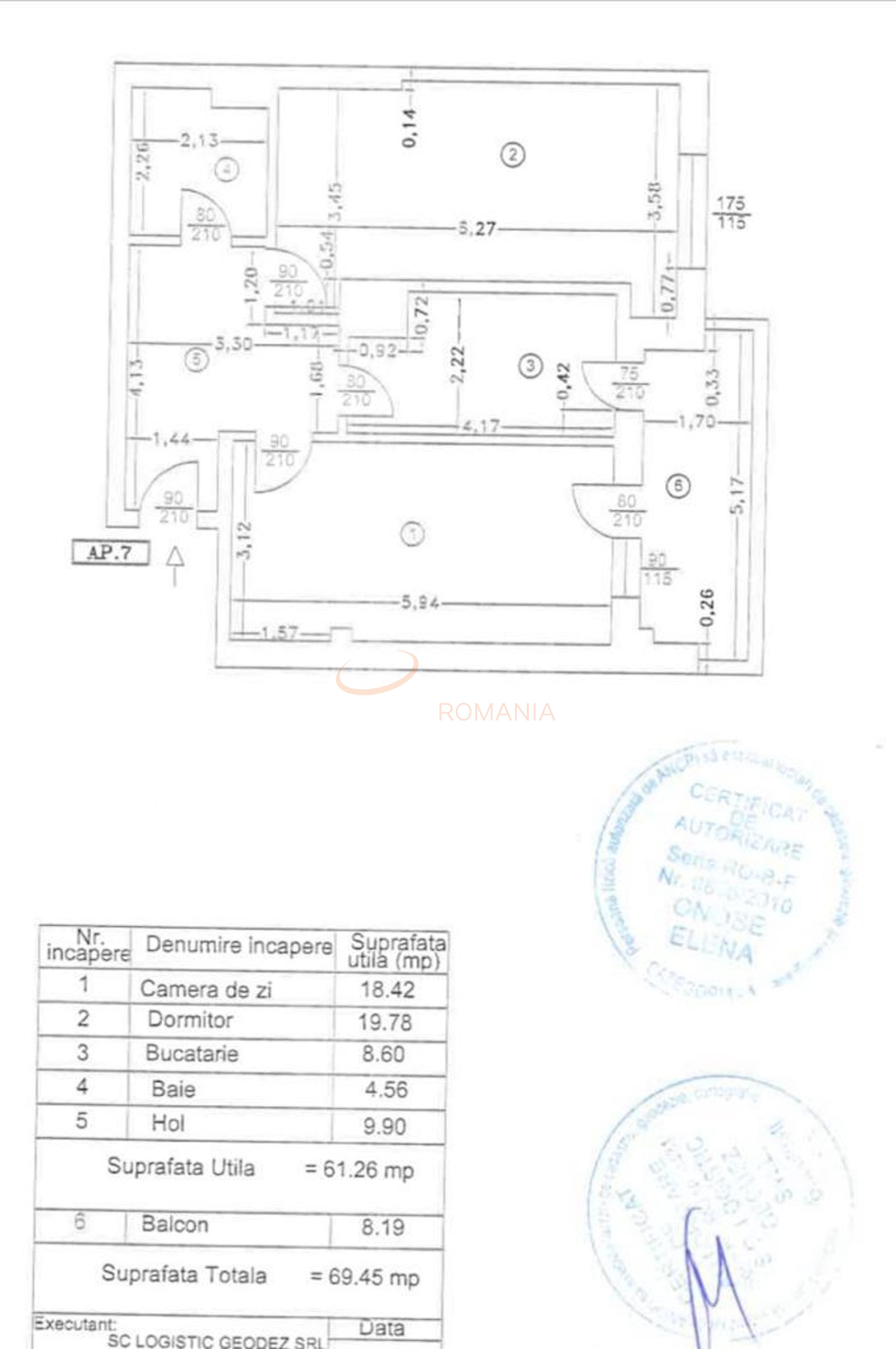 Apartament, 2 camere Bucuresti/Theodor Pallady