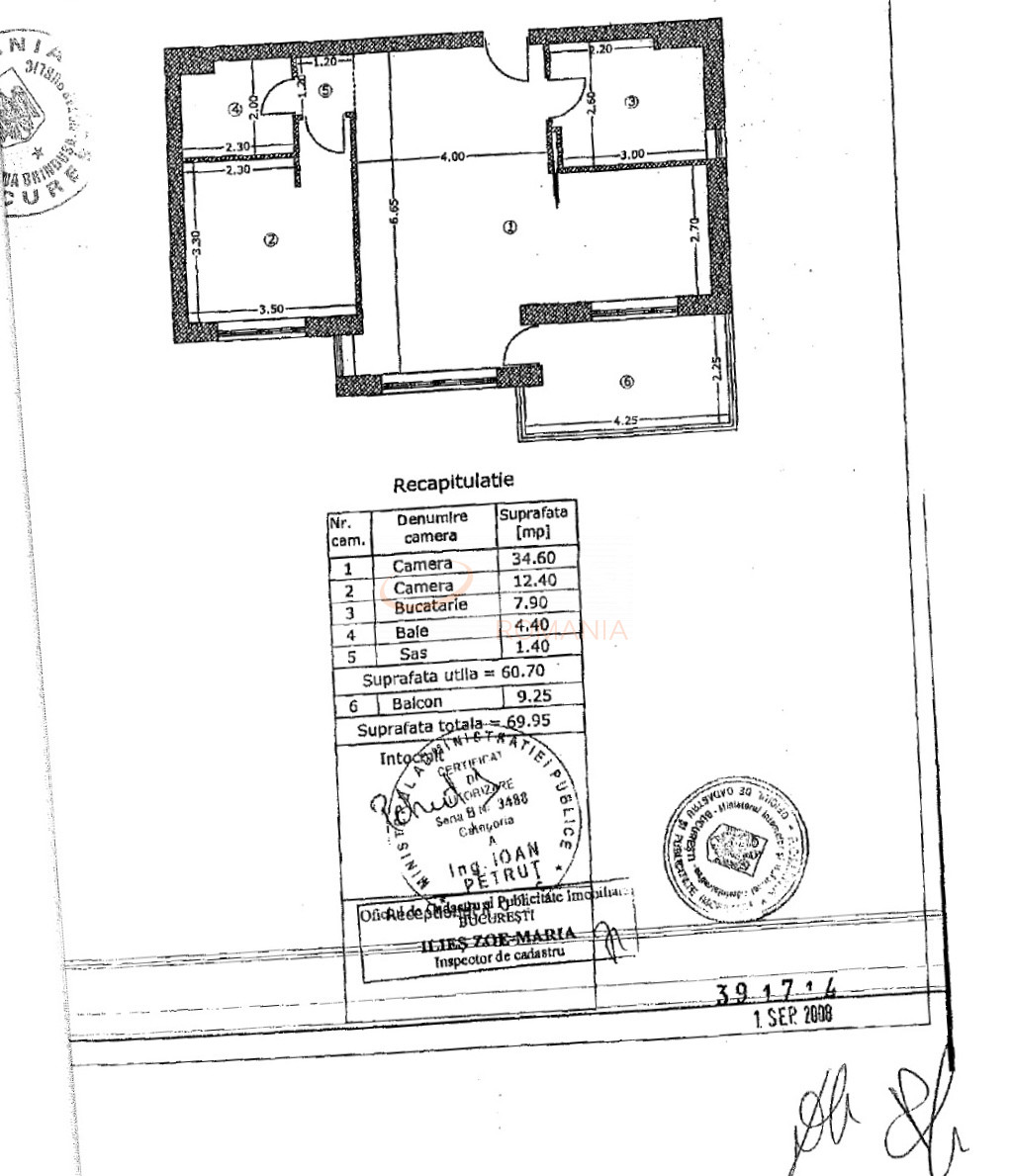Apartament, 2 camere Bucuresti/Lacul Tei