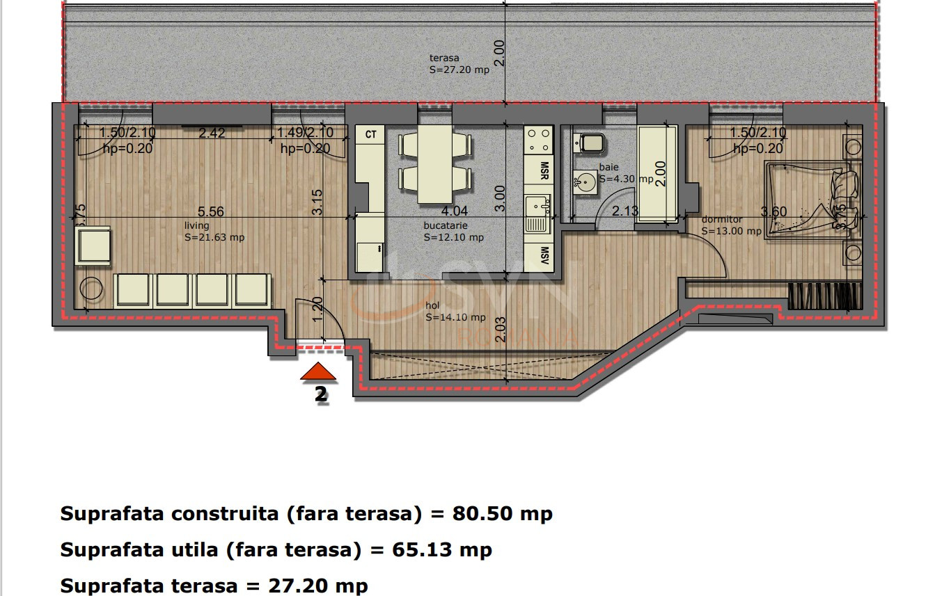 Apartament, 2 camere Bucuresti/Parcul Carol