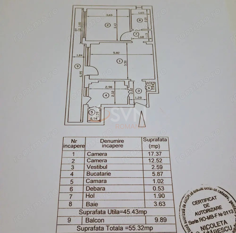 Apartament, 2 camere Bucuresti/Unirii (s4)