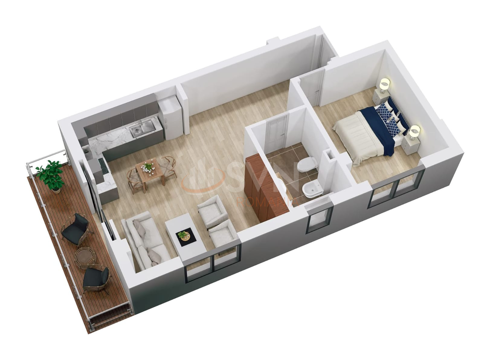 Apartament, 2 camere Bucuresti/Chitila