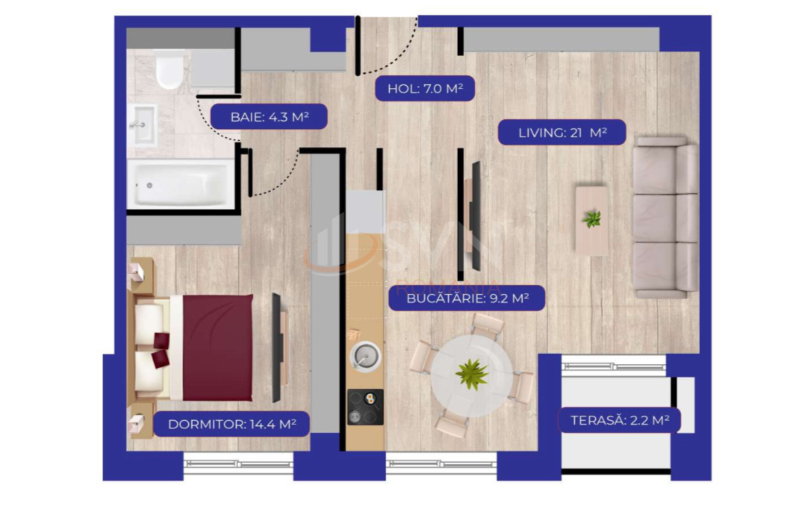 Apartament, 2 camere Bucuresti/Aviatiei