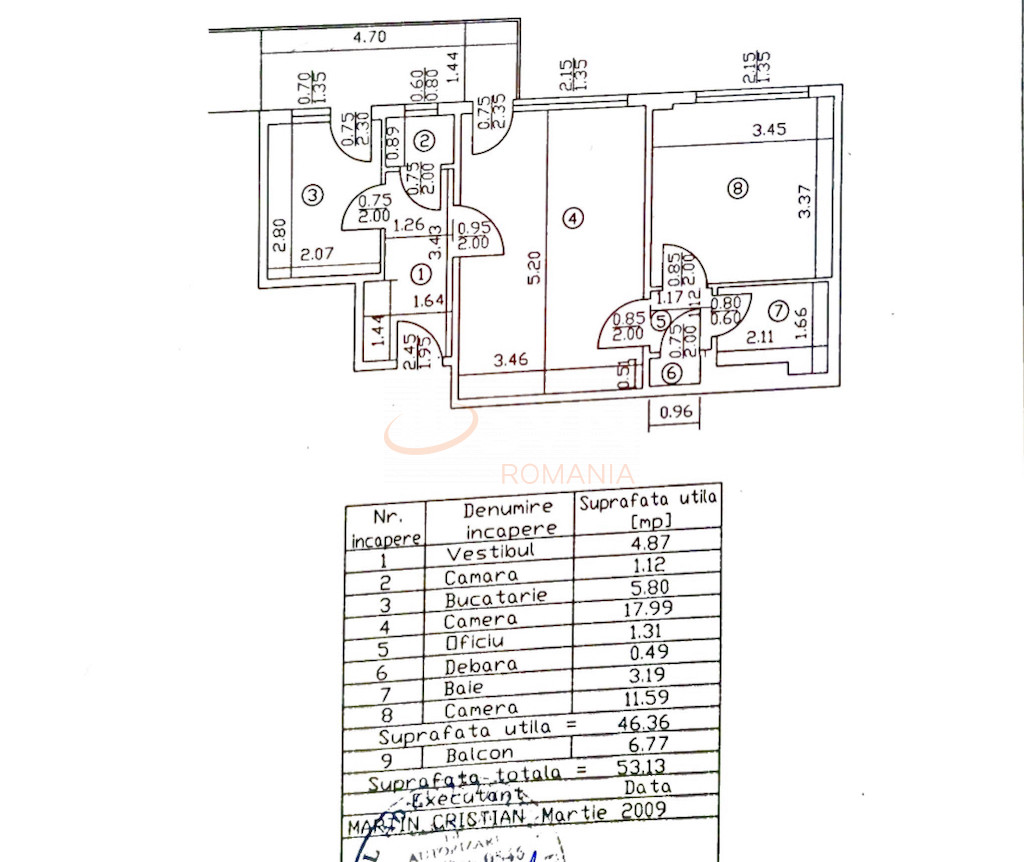 Apartament, 2 camere Bucuresti/Grivita