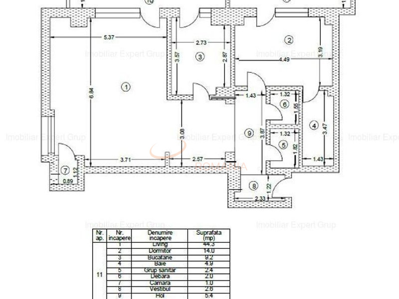 Apartament, 2 camere Bucuresti/Aviatorilor