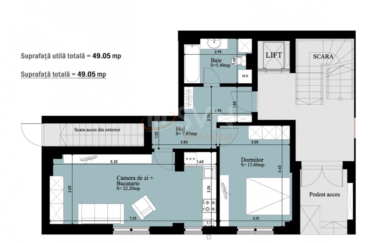 Apartament, 2 camere Bucuresti/Sisesti