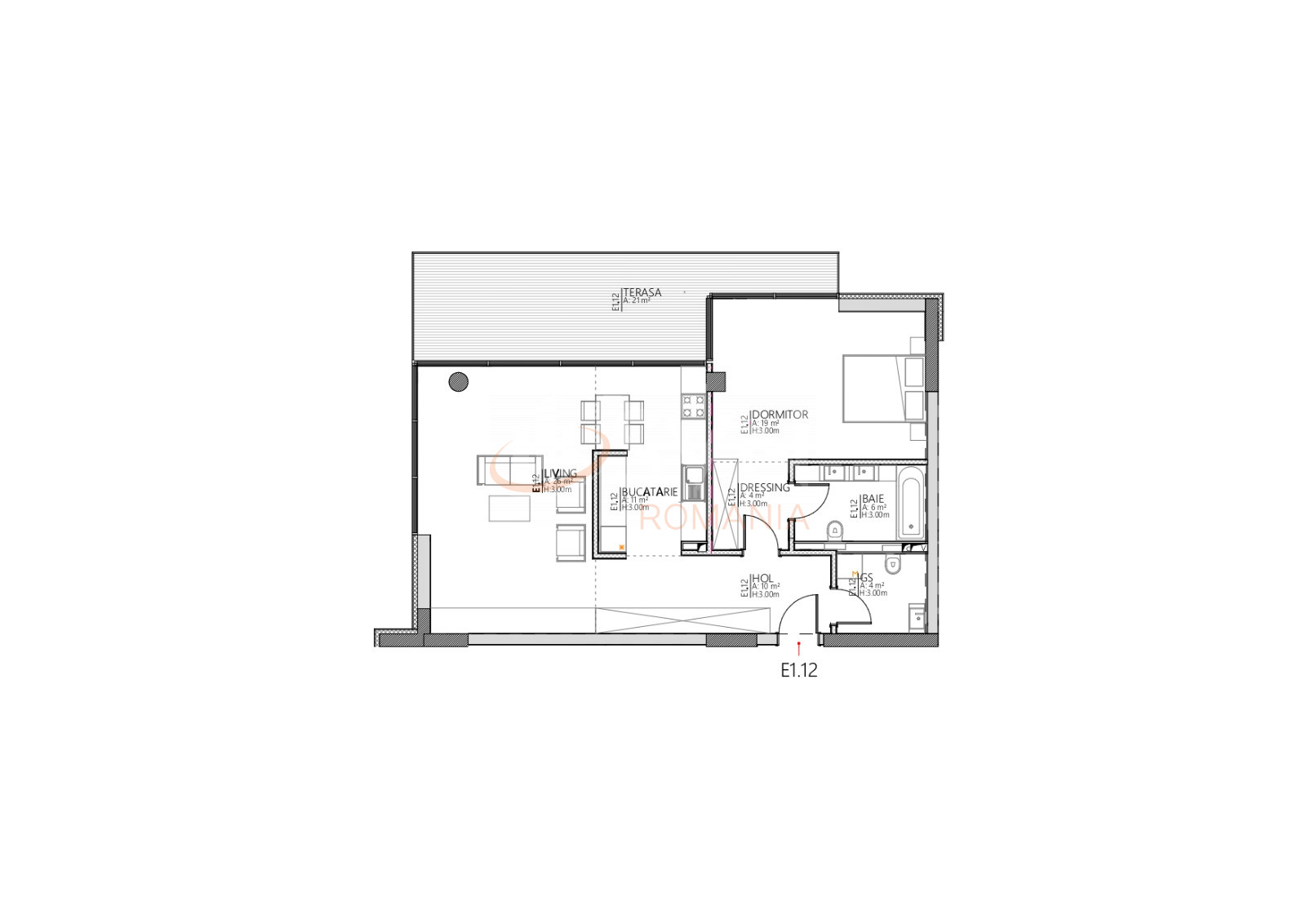 Apartament, 2 camere Bucuresti/Floreasca