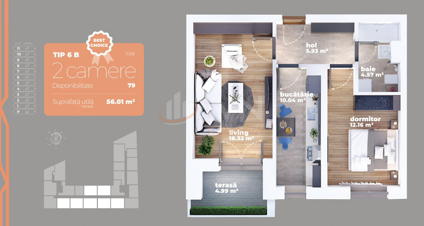 Apartament, 2 camere Bucuresti/Titan