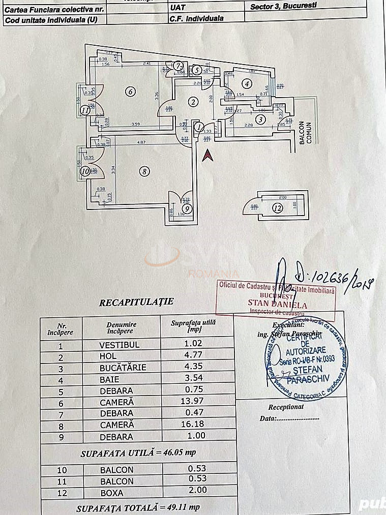 Apartament, 2 camere Bucuresti/Piata Universitatii