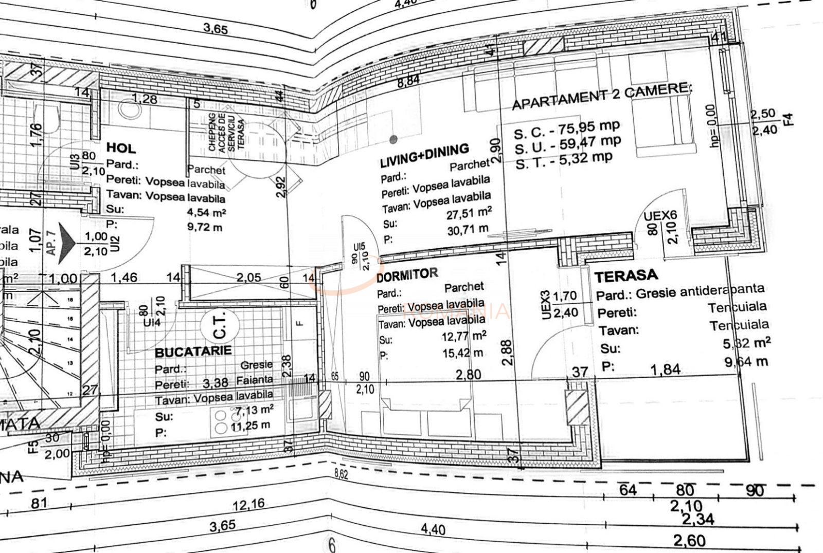 Apartament, 2 camere Bucuresti/13 Septembrie