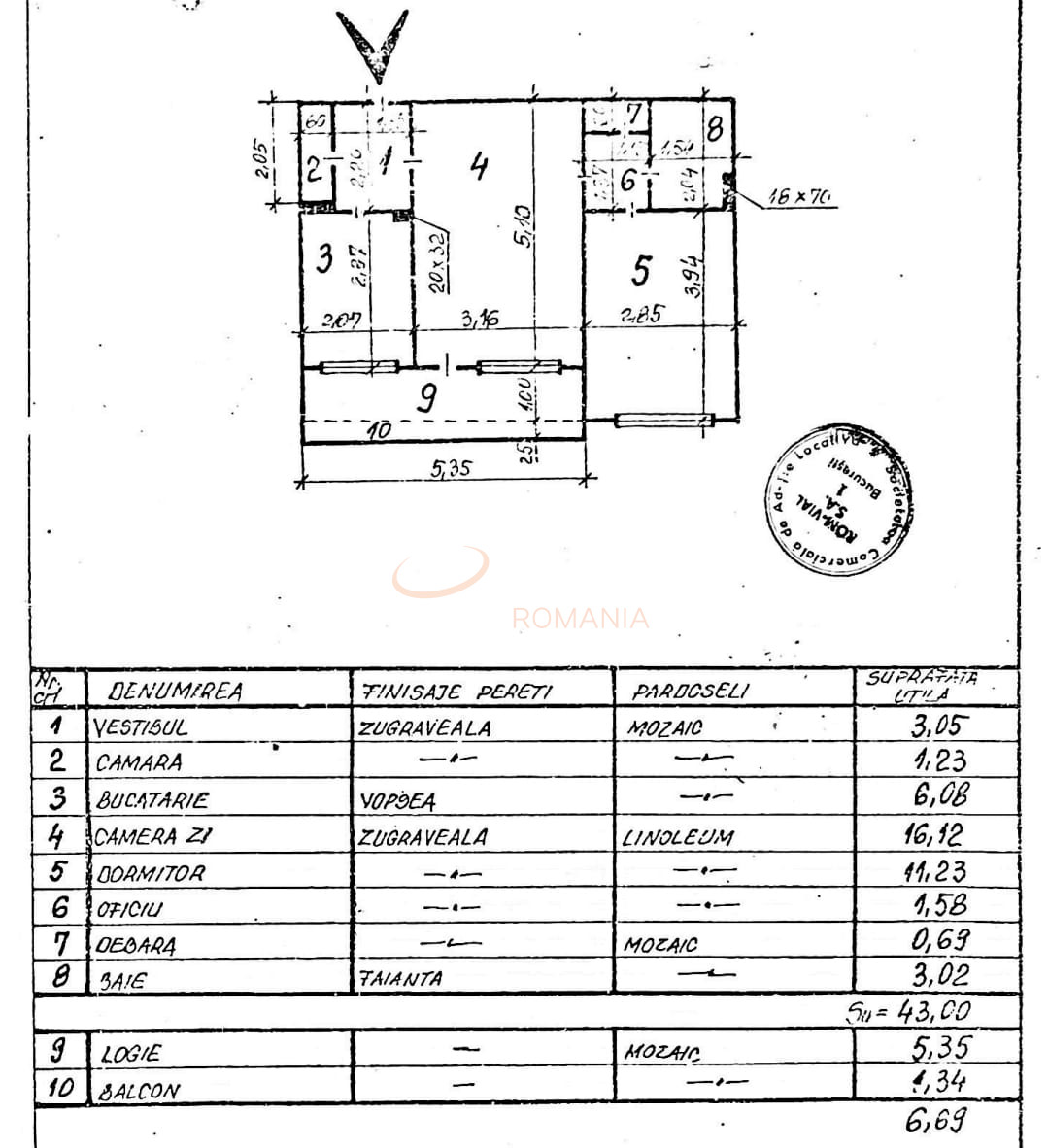 Apartament, 2 camere Bucuresti/Pajura