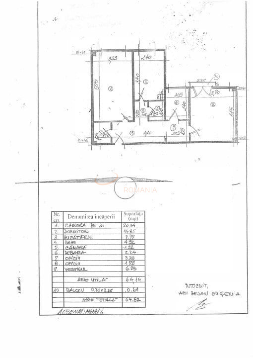 Apartament, 2 camere Bucuresti/Unirii (s3)