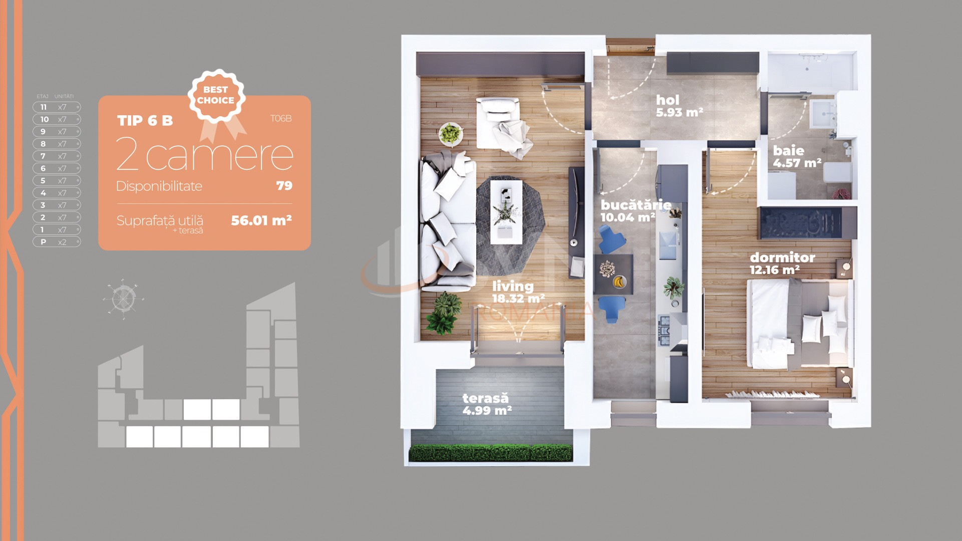 Apartament, 2 camere Bucuresti/Titan