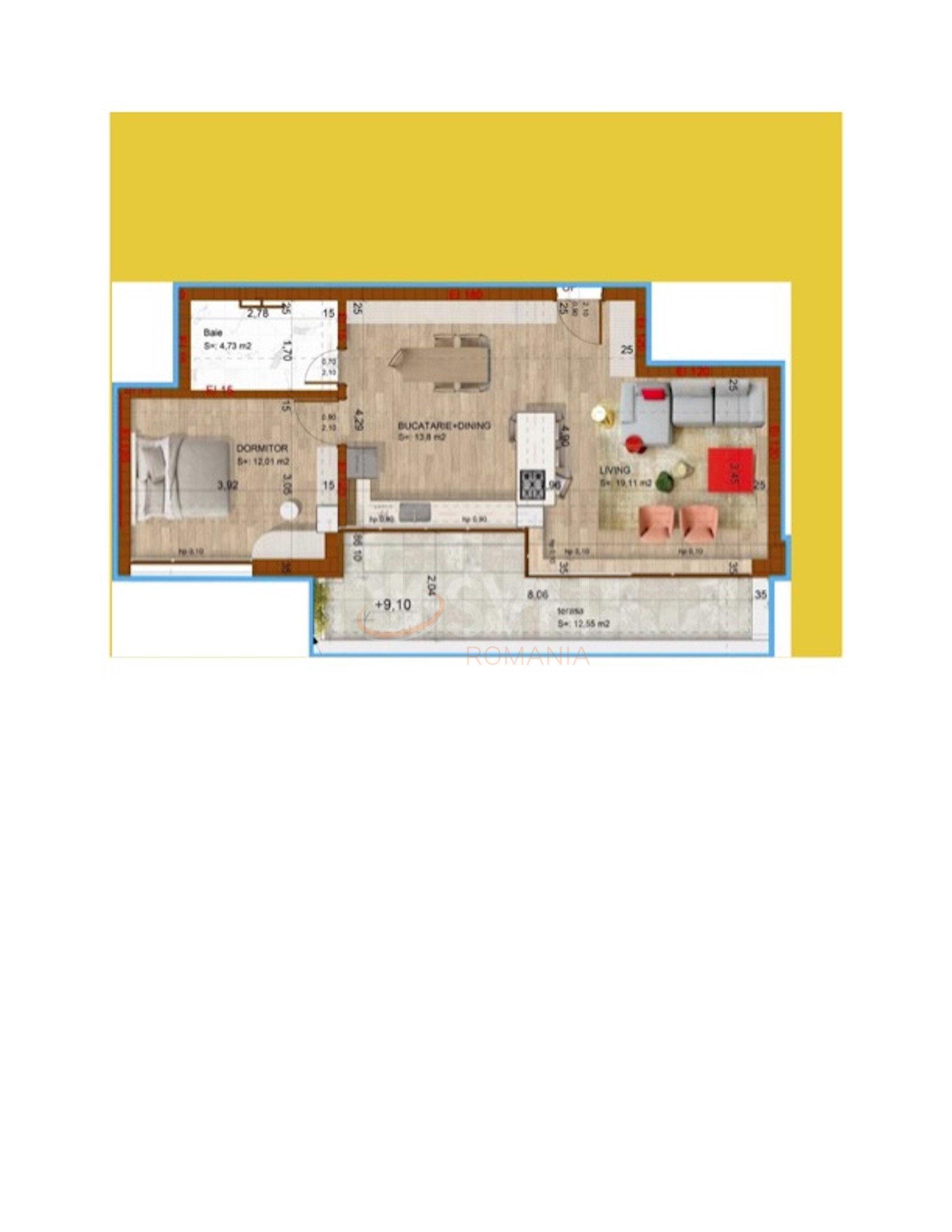 Apartament, 2 camere Bucuresti/Domenii