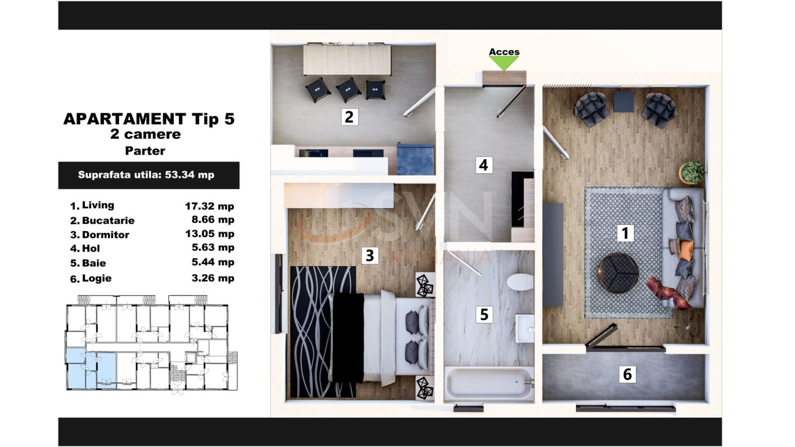 Apartament, 2 camere Bucuresti/Fundeni