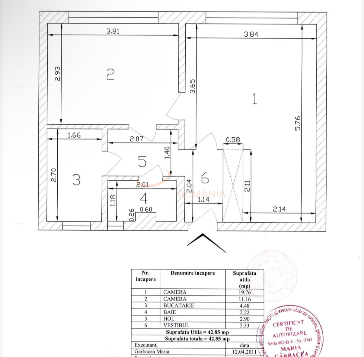 Apartament, 2 camere Bucuresti/Sala Palatului