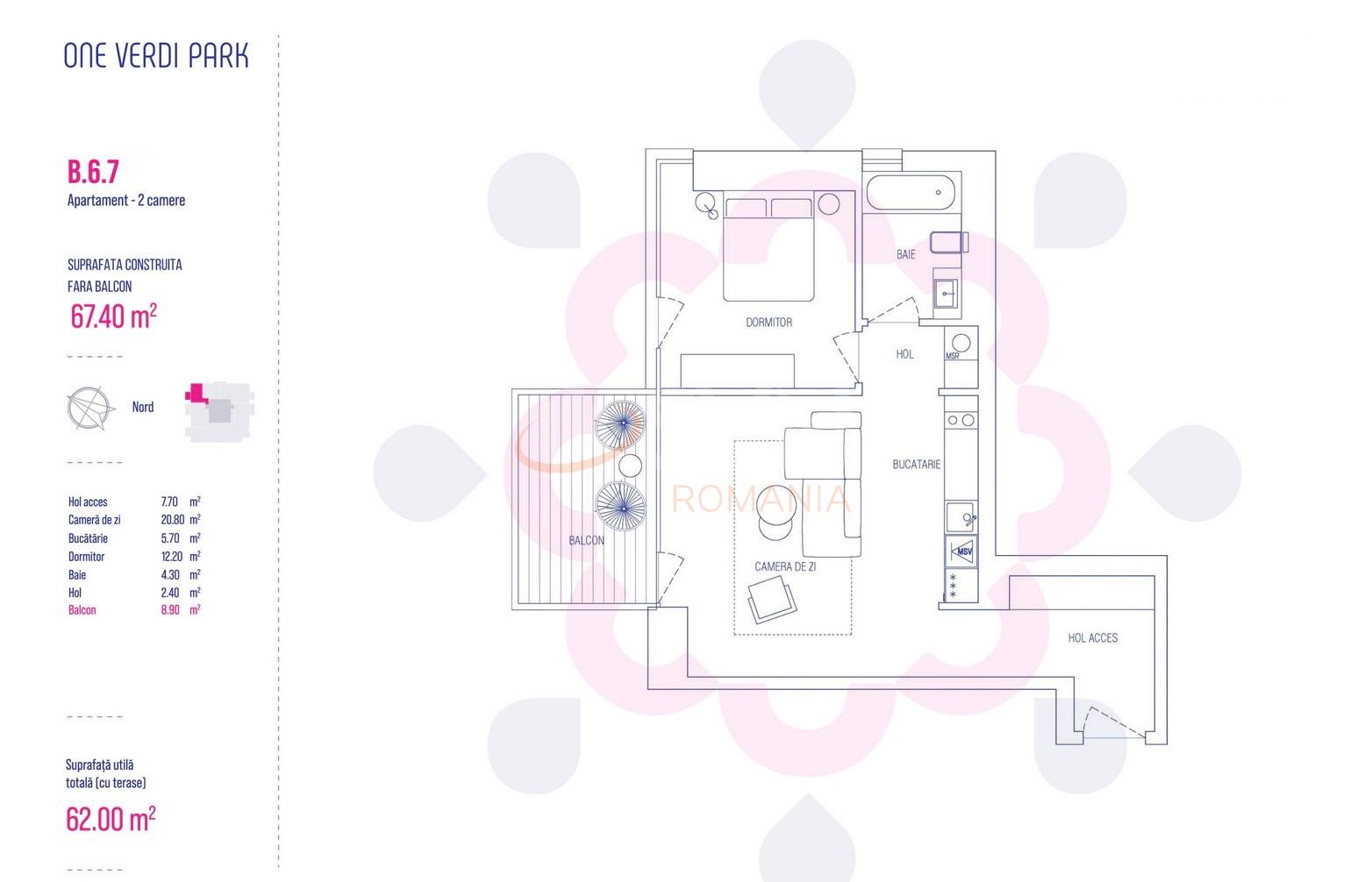 Apartament, 2 camere Bucuresti/Floreasca