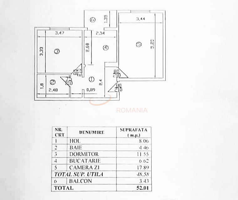 Apartament, 2 camere Bucuresti/Baneasa