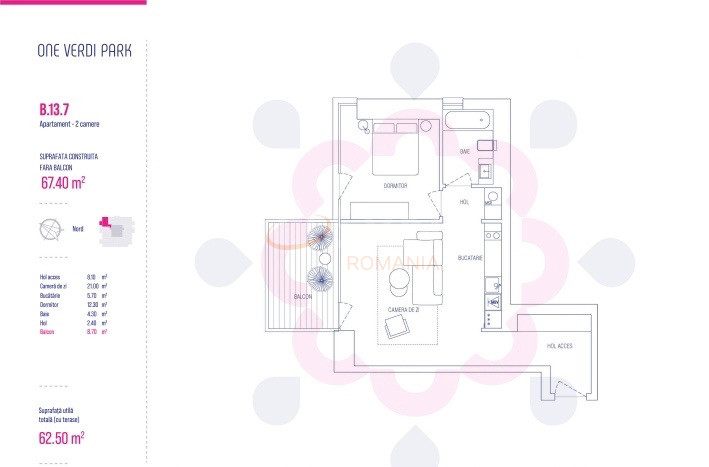 Apartament, 2 camere Bucuresti/Floreasca