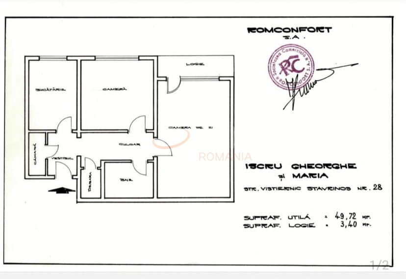 Apartament, 2 camere Bucuresti/Militari