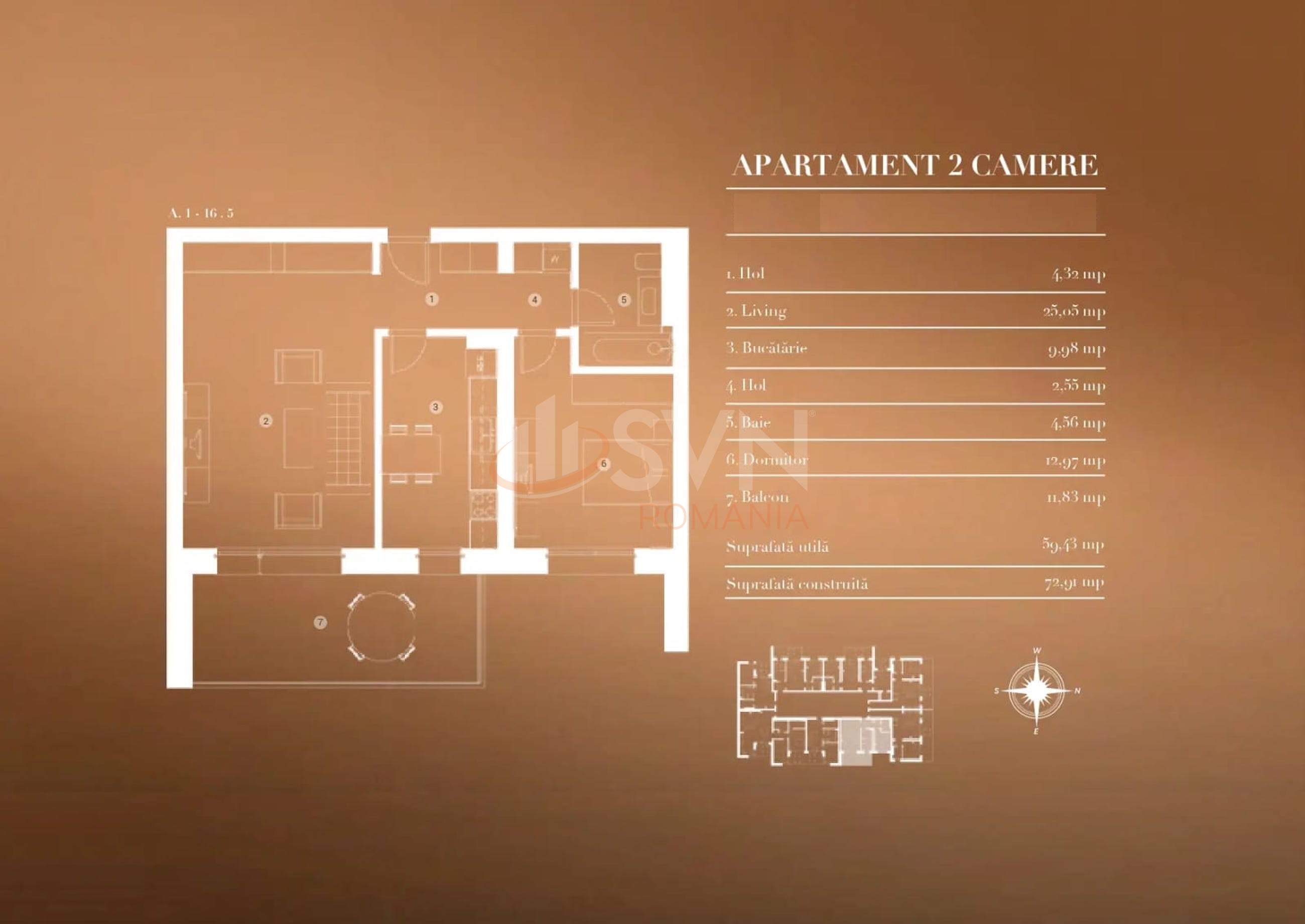 Apartament, 2 camere Bucuresti/Aviatiei