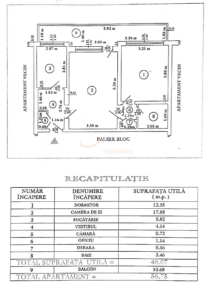 Apartament, 2 camere Bucuresti/Barbu Vacarescu