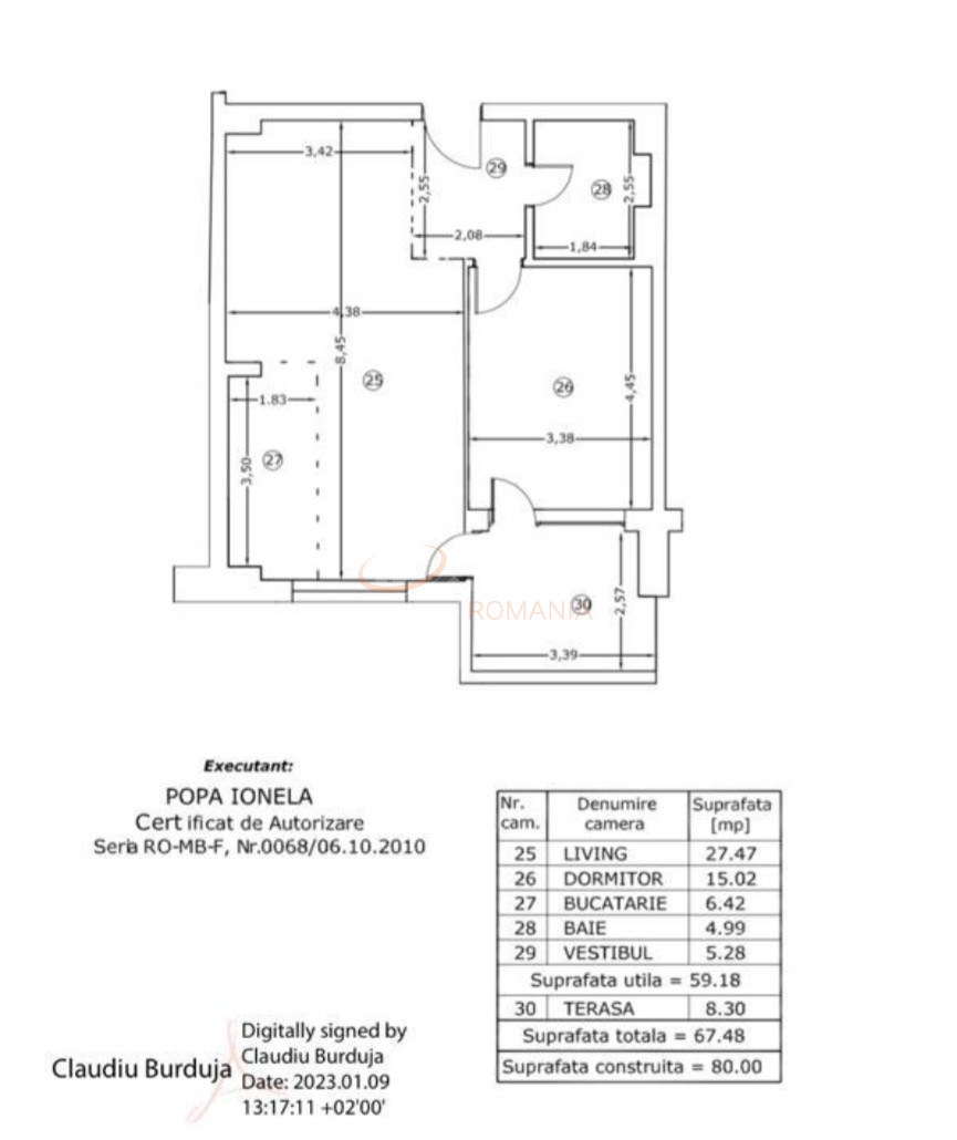 Apartament, 2 camere Bucuresti/Pipera