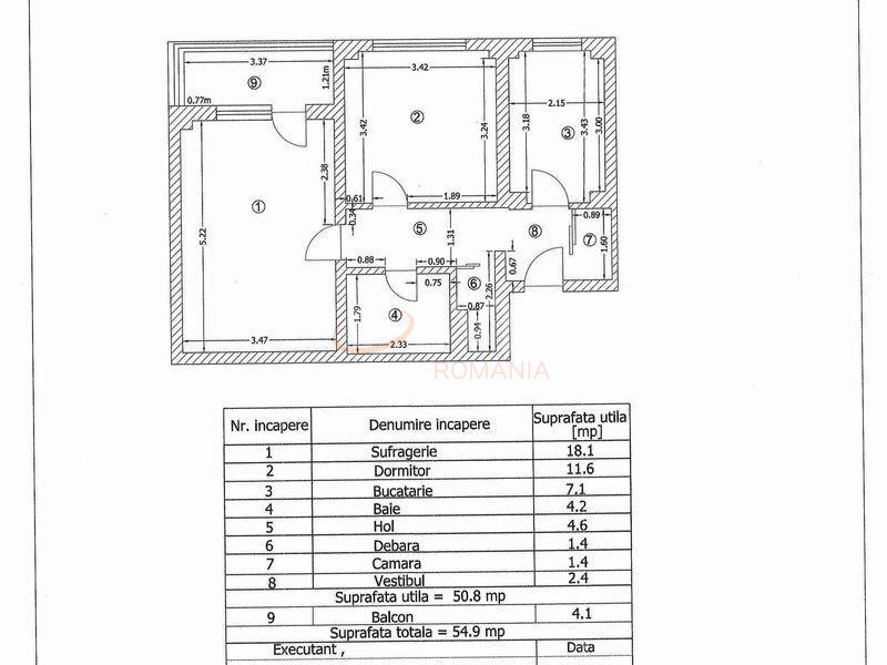 Apartament, 2 camere Bucuresti/Mihai Bravu (s2)