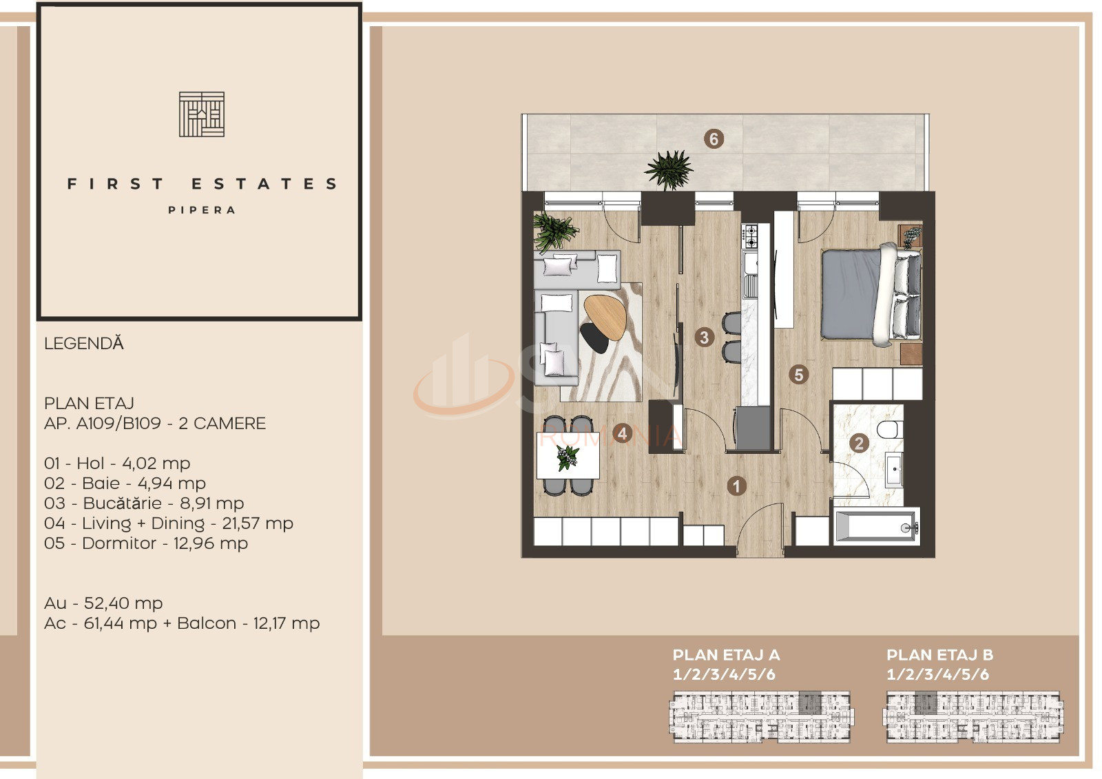 Apartament, 2 camere Ilfov/Voluntari