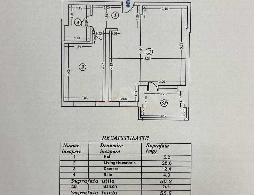 Apartament, 2 camere Bucuresti/Mihai Bravu (s2)