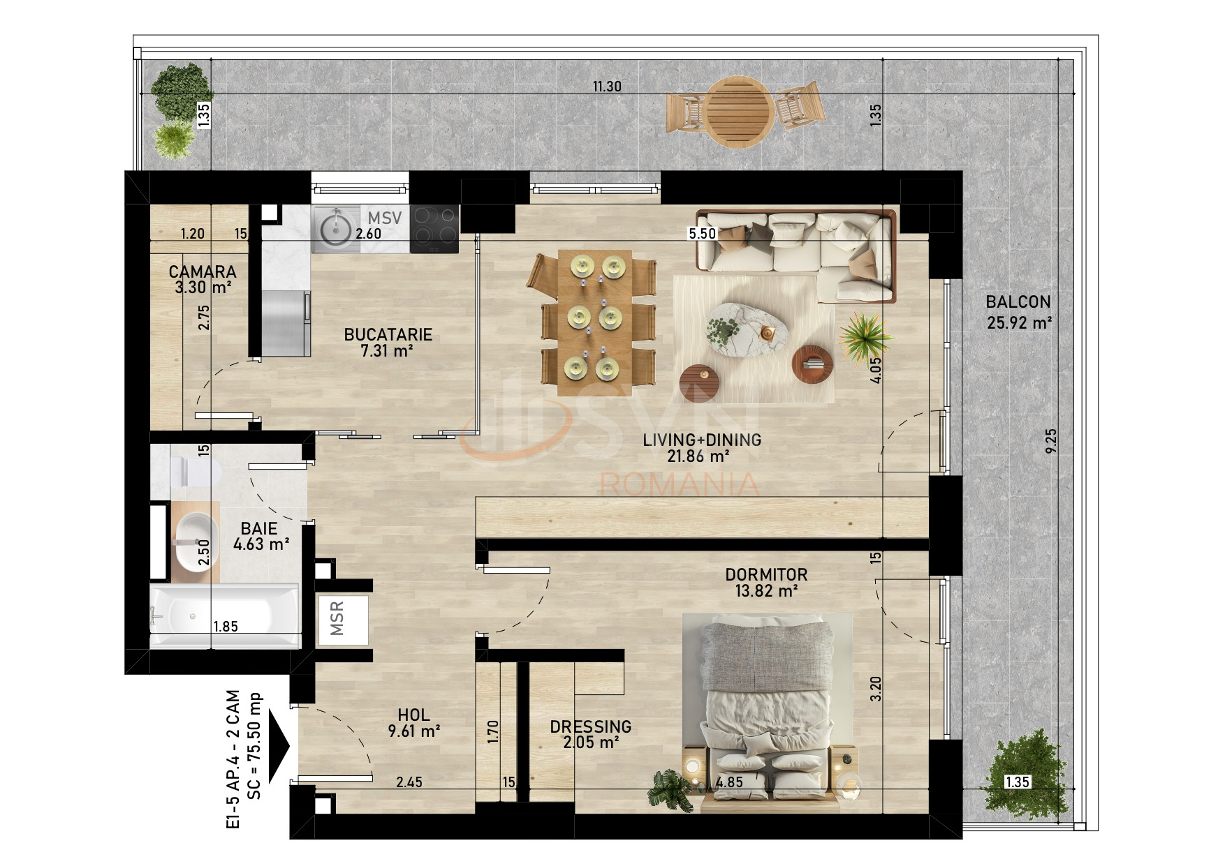 Apartament, 2 camere Bucuresti/Pipera