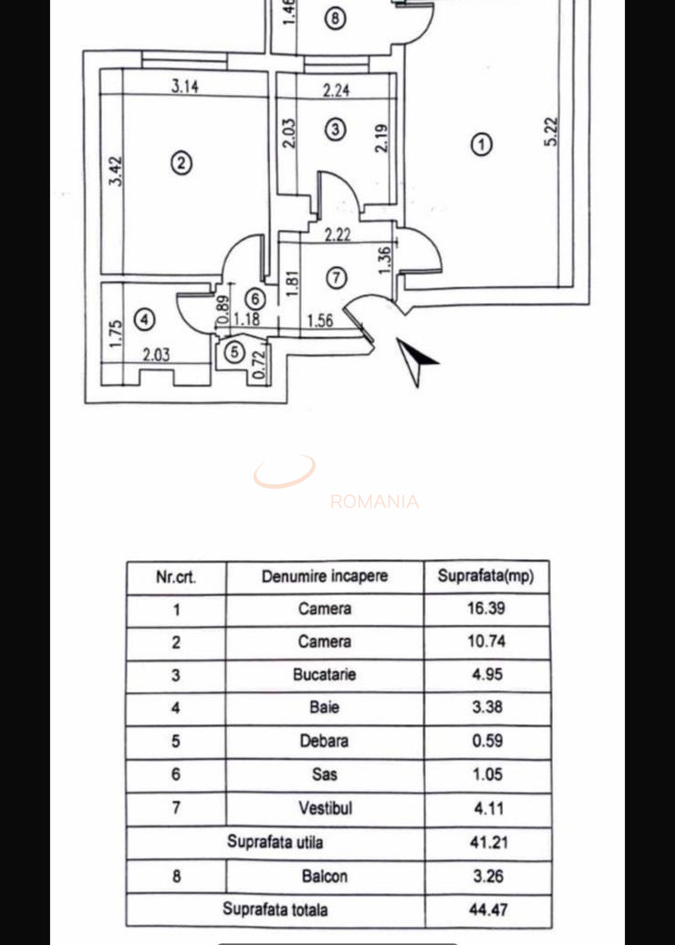 Apartament, 2 camere Bucuresti/Titan
